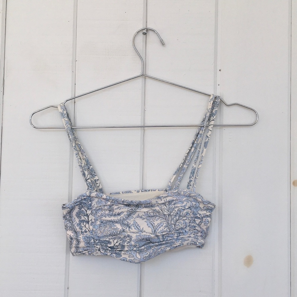 dainty floral bikini top